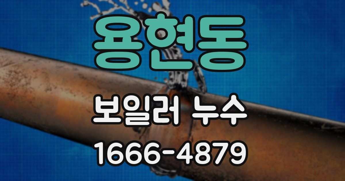 용현동 보일러 누수