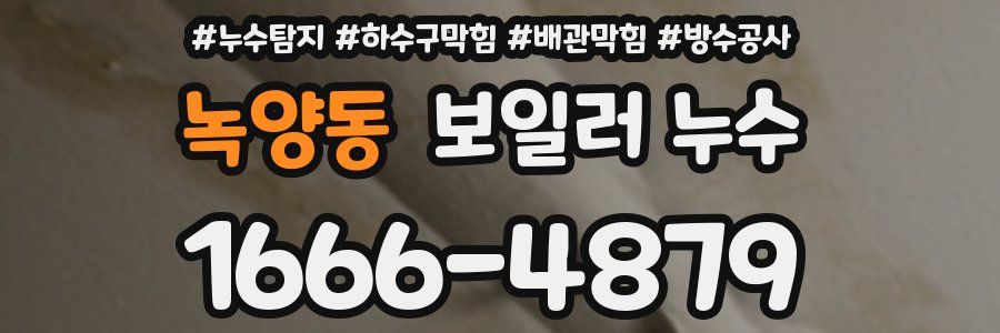 녹양동 보일러 누수