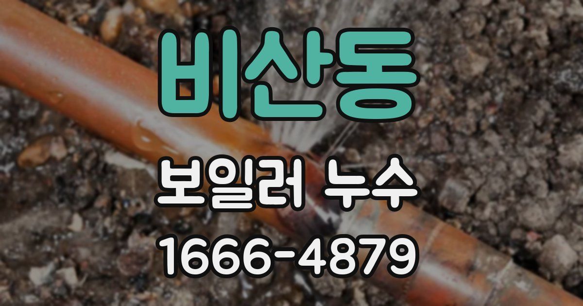 비산동 보일러 누수