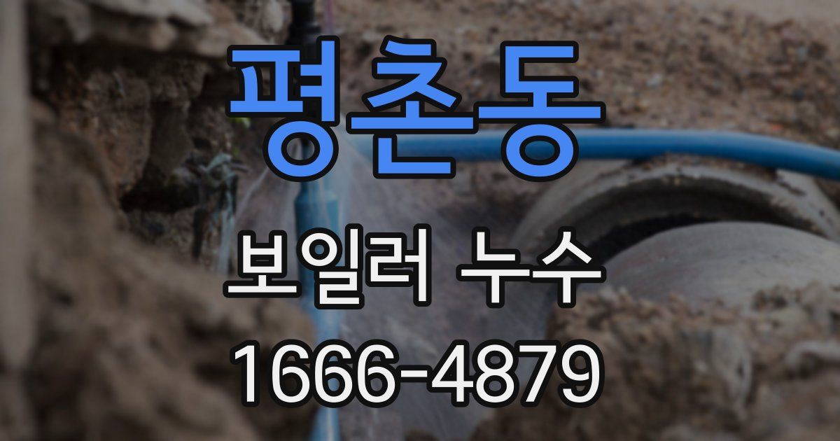 평촌동 보일러 누수