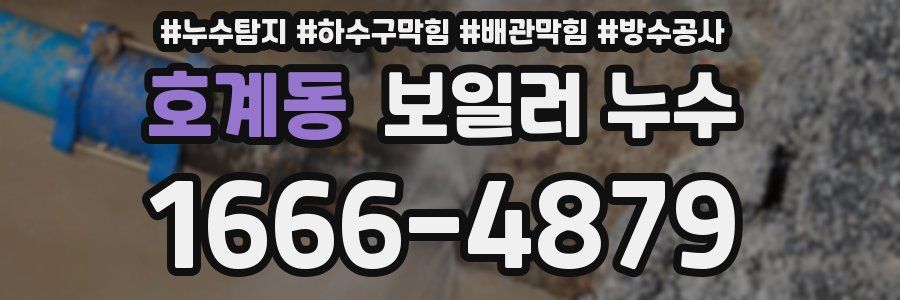 호계동 보일러 누수