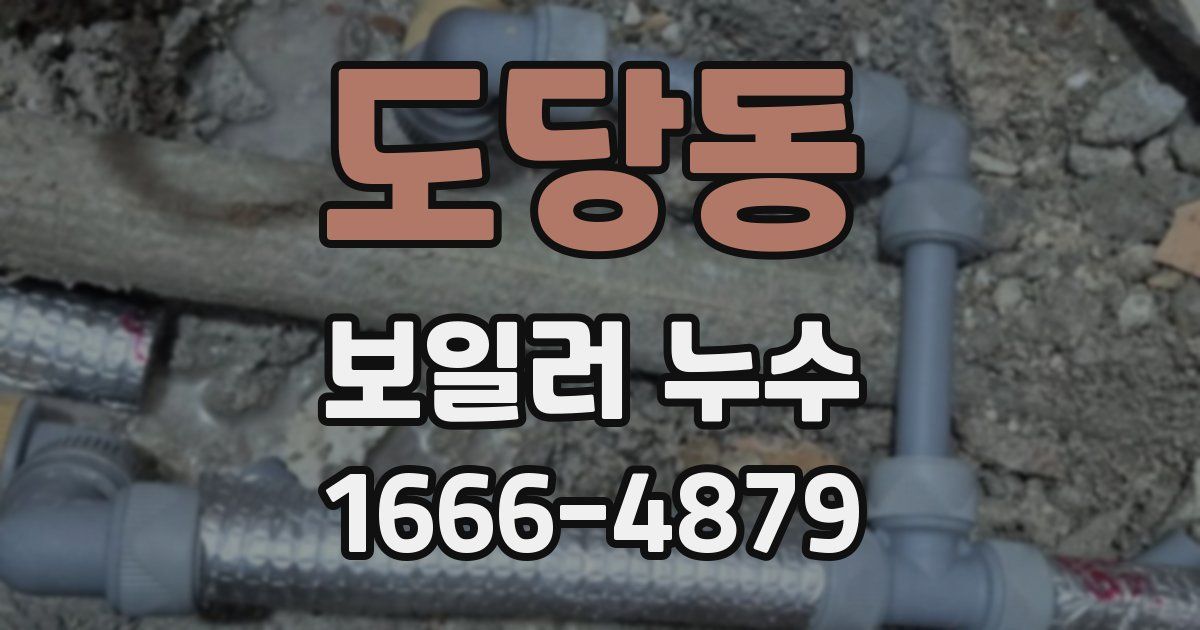 도당동 보일러 누수
