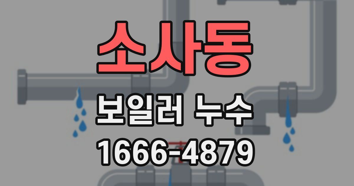 소사동 보일러 누수