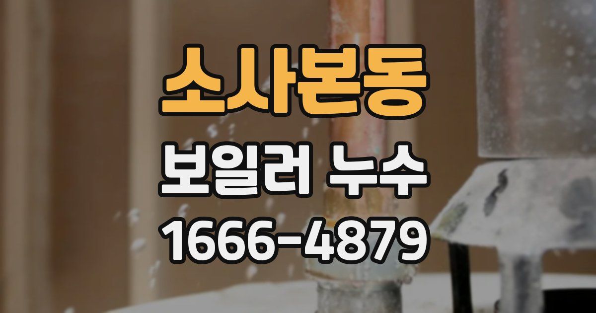 소사본동 보일러 누수