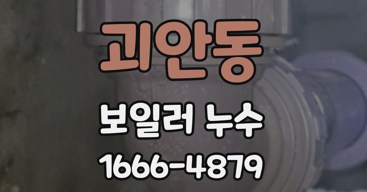 괴안동 보일러 누수
