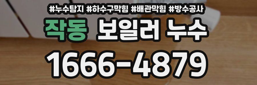 작동 보일러 누수