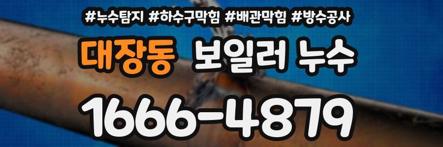 대장동 보일러 누수