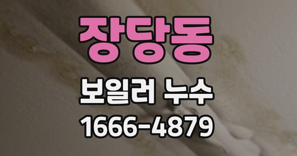 장당동 보일러 누수