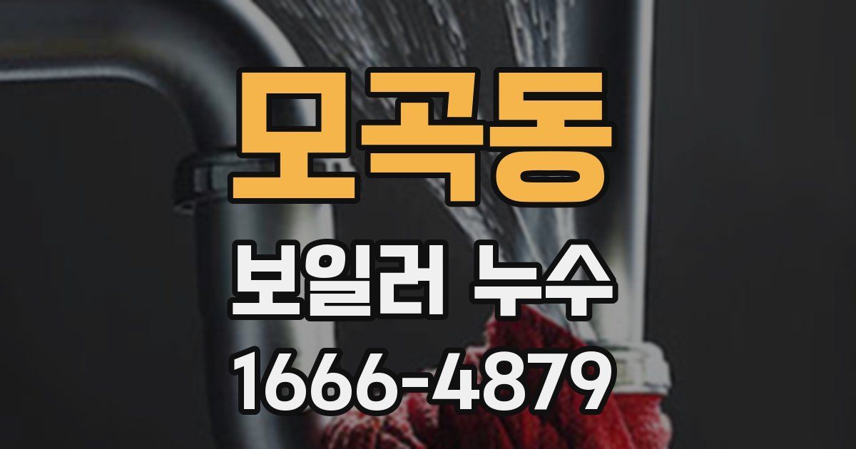 모곡동 보일러 누수