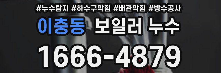 이충동 보일러 누수