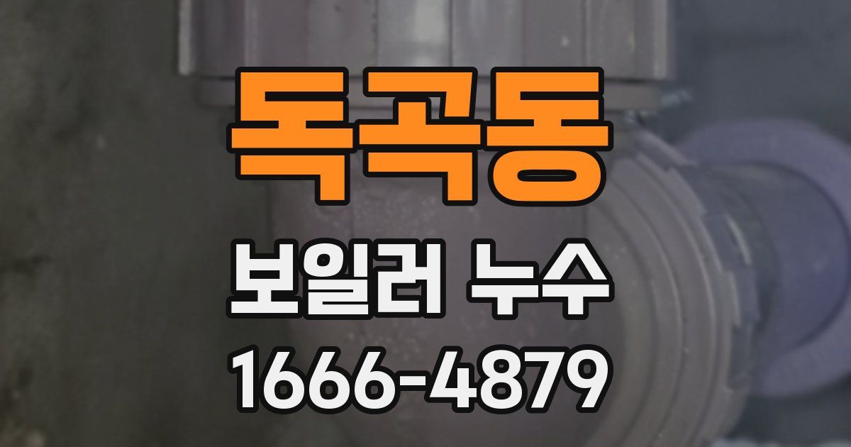 독곡동 보일러 누수