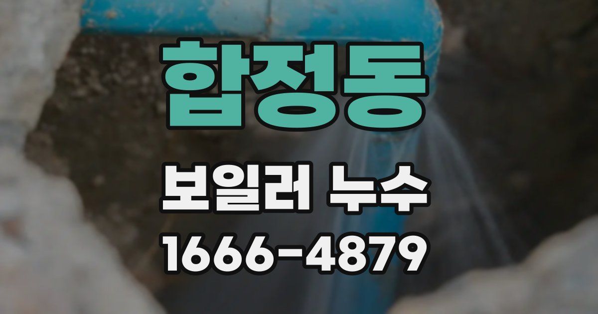 합정동 보일러 누수