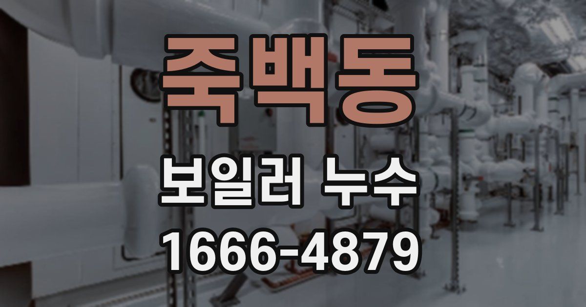 죽백동 보일러 누수