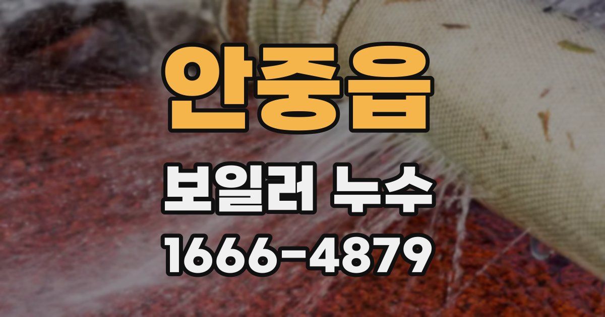 안중읍 보일러 누수