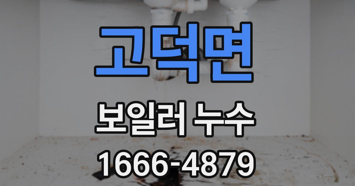 고덕면 보일러 누수