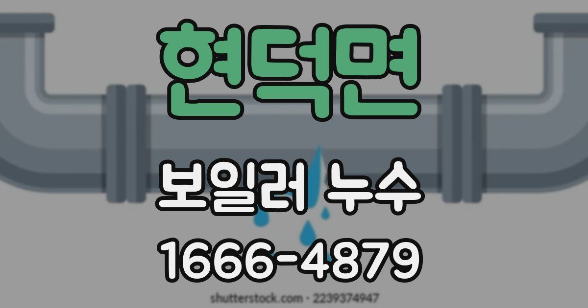현덕면 보일러 누수
