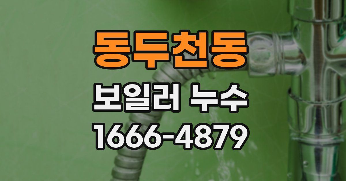 동두천동 보일러 누수