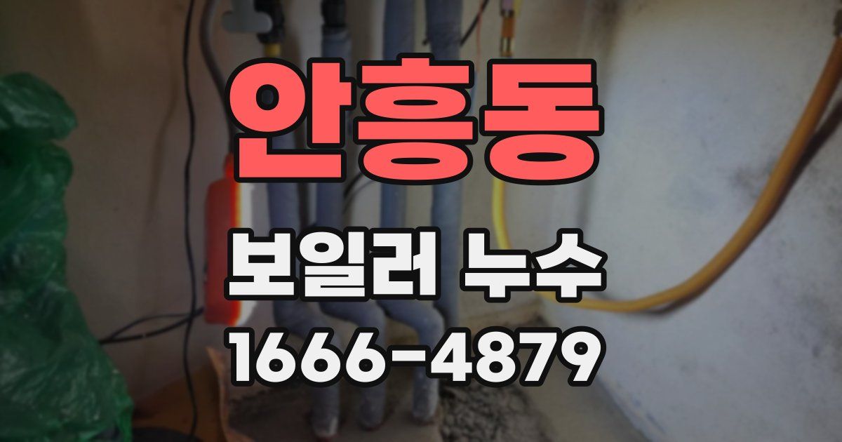 안흥동 보일러 누수