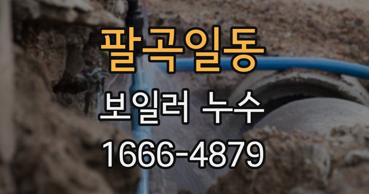 팔곡일동 보일러 누수