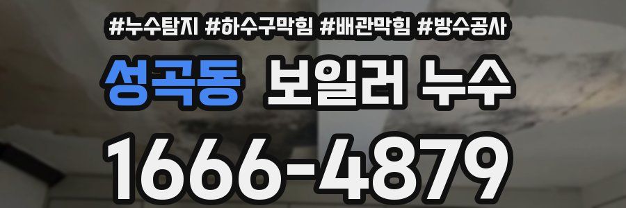 성곡동 보일러 누수
