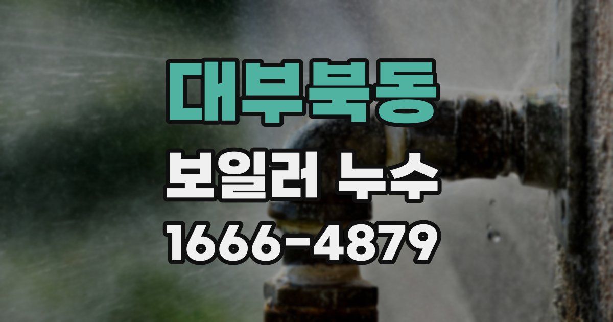 대부북동 보일러 누수