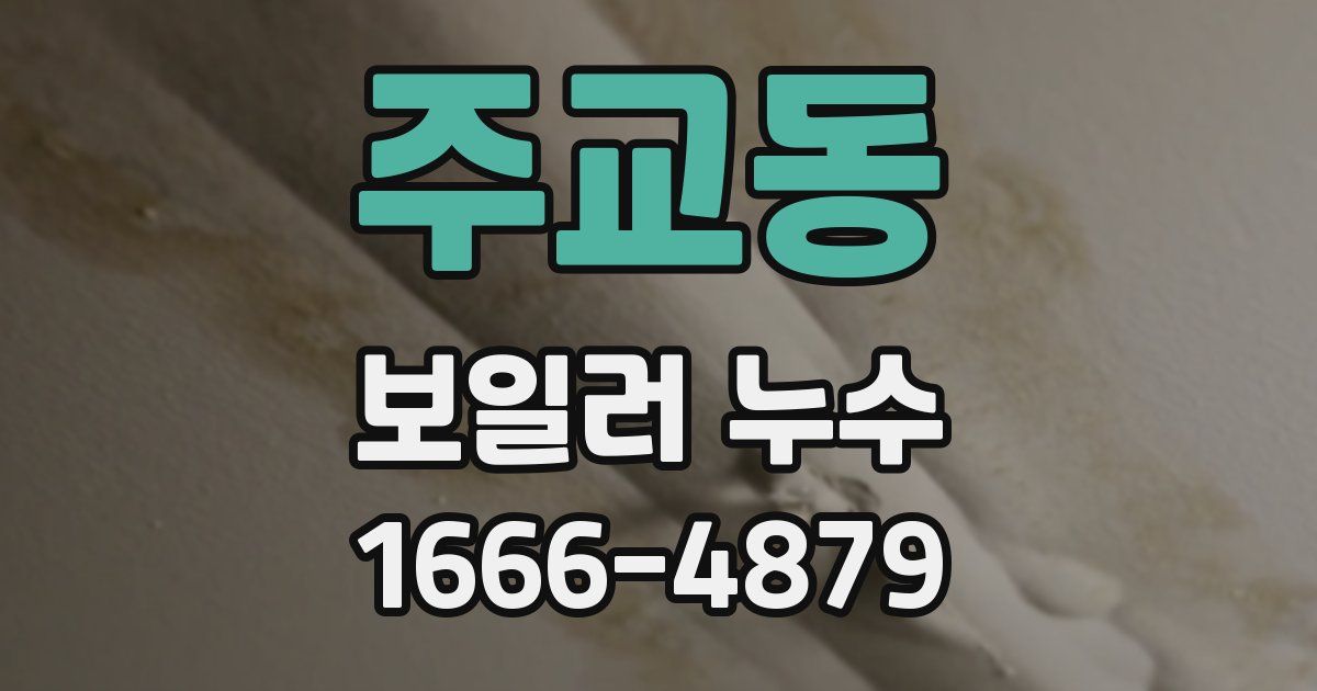 주교동 보일러 누수