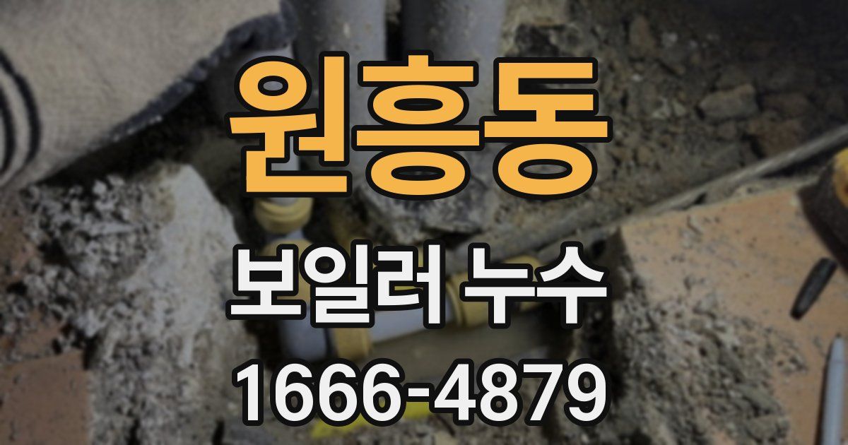 원흥동 보일러 누수