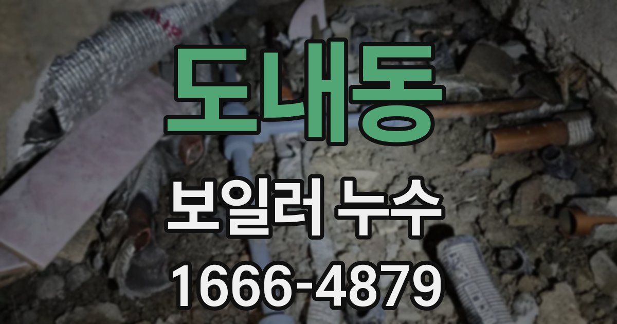 도내동 보일러 누수