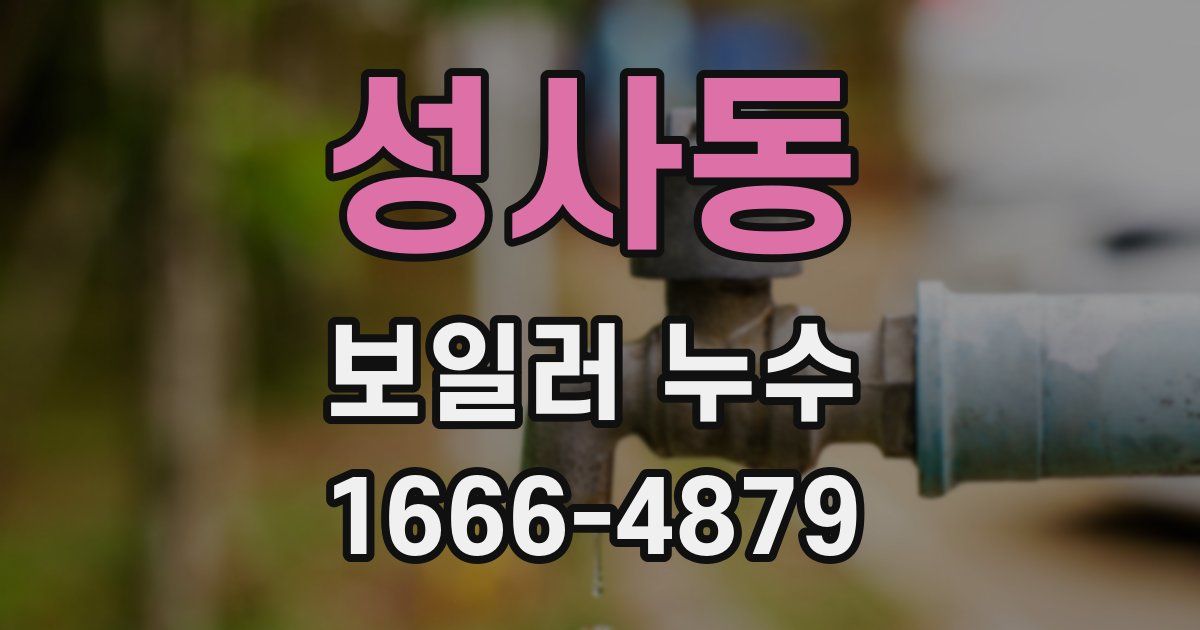 성사동 보일러 누수
