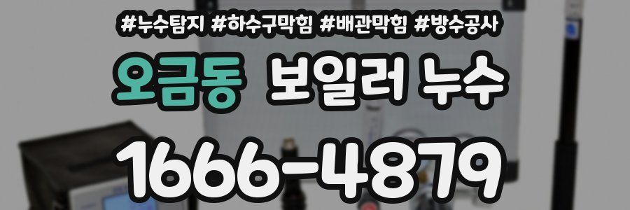 오금동 보일러 누수