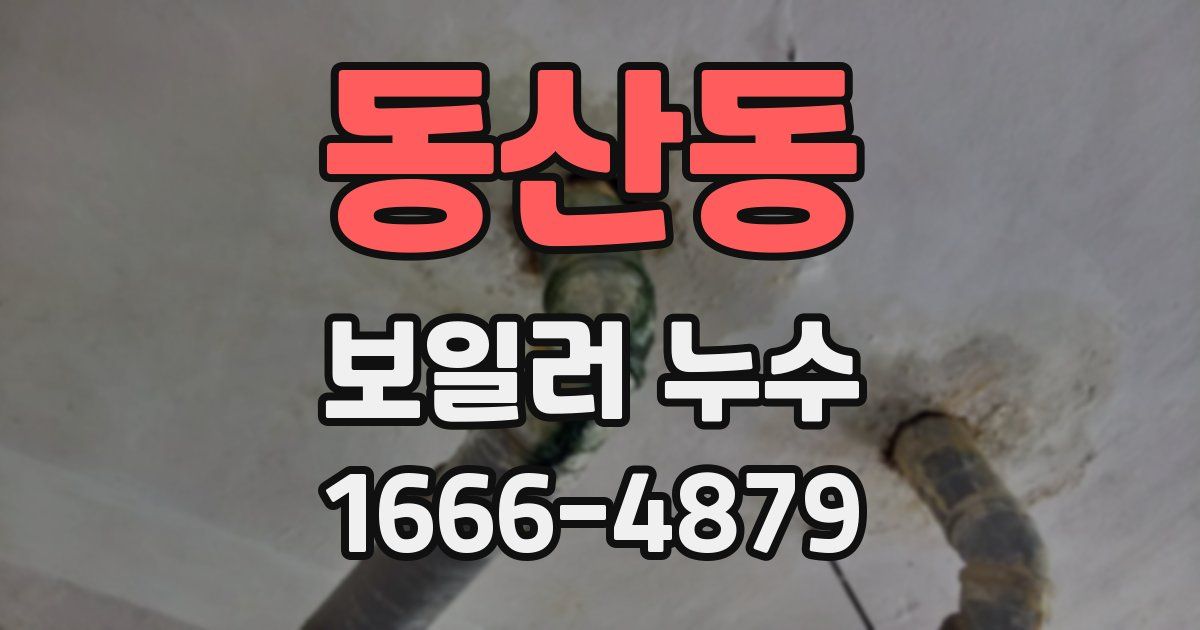 동산동 보일러 누수