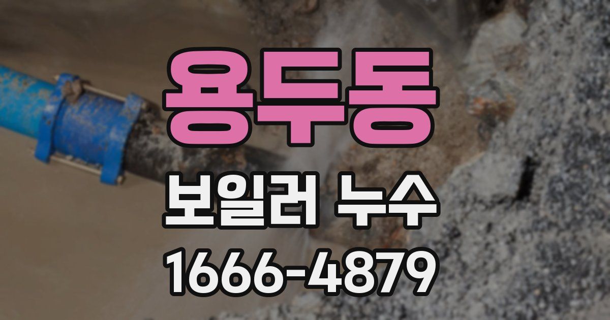 용두동 보일러 누수