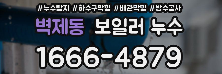벽제동 보일러 누수