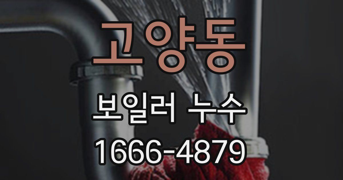 고양동 보일러 누수