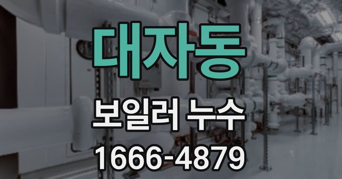 대자동 보일러 누수