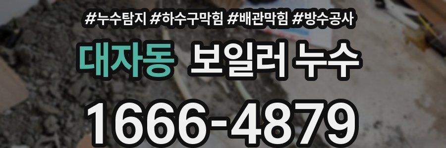 대자동 보일러 누수