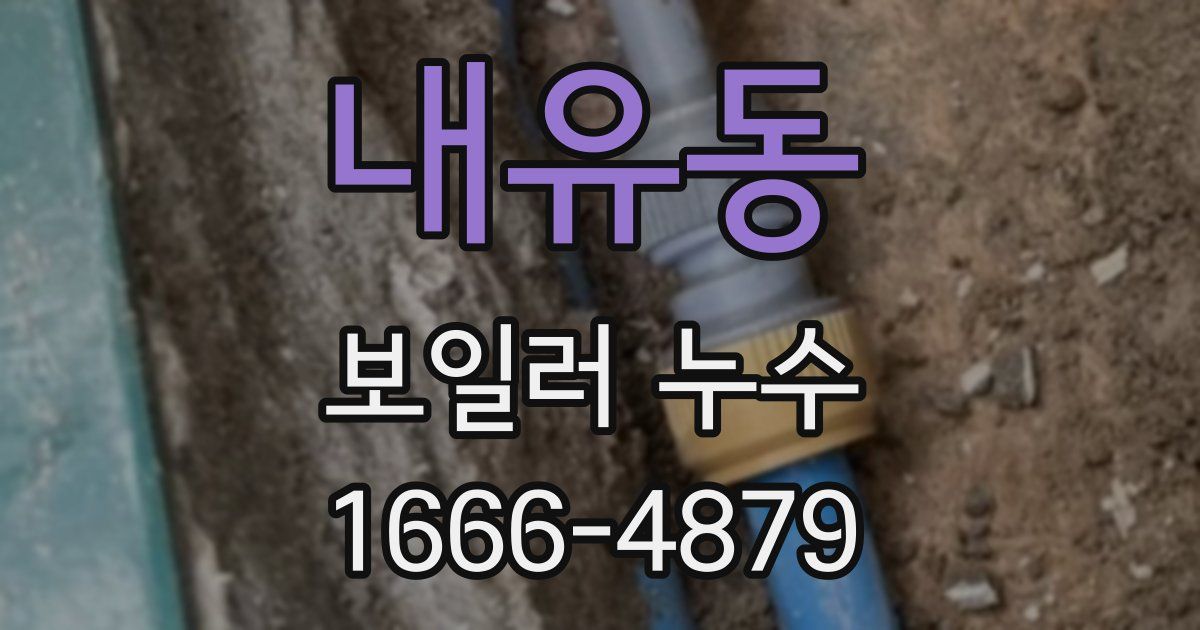 내유동 보일러 누수