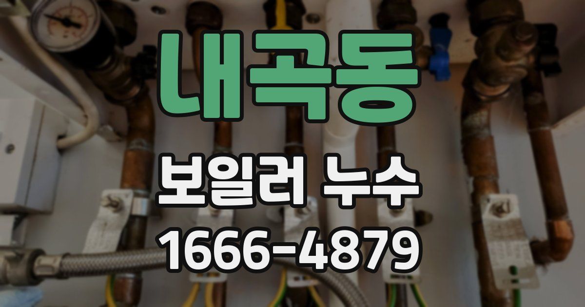 내곡동 보일러 누수