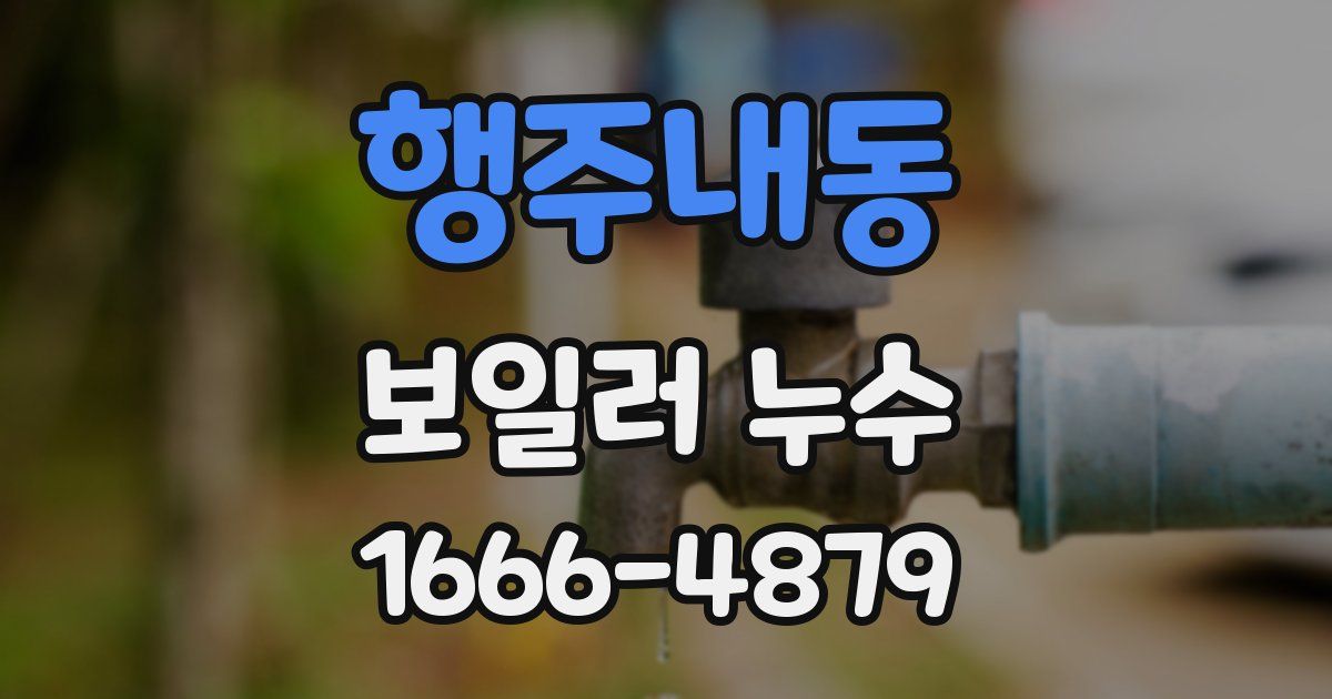 행주내동 보일러 누수