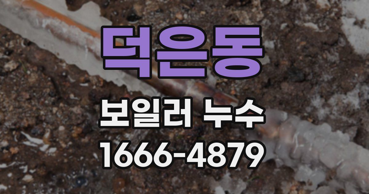 덕은동 보일러 누수