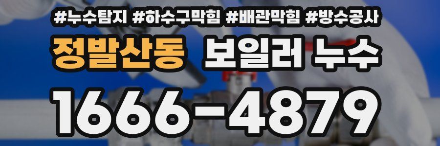 정발산동 보일러 누수