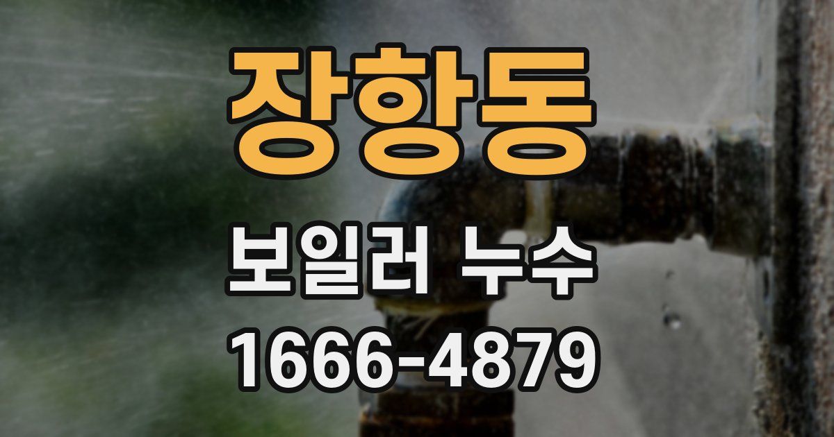 장항동 보일러 누수