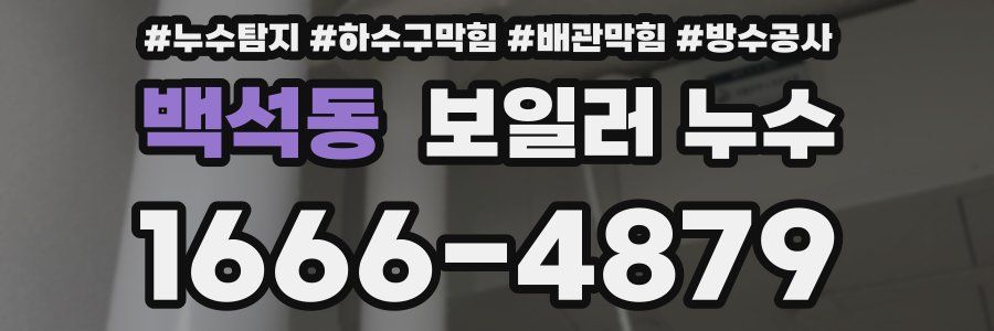 백석동 보일러 누수