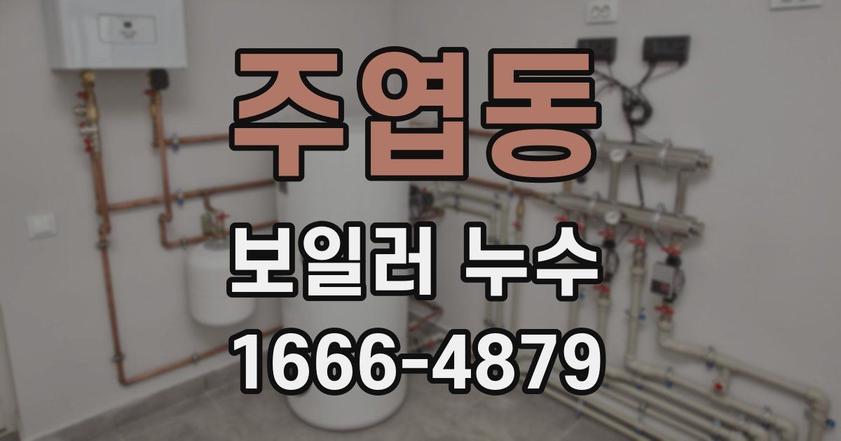 주엽동 보일러 누수