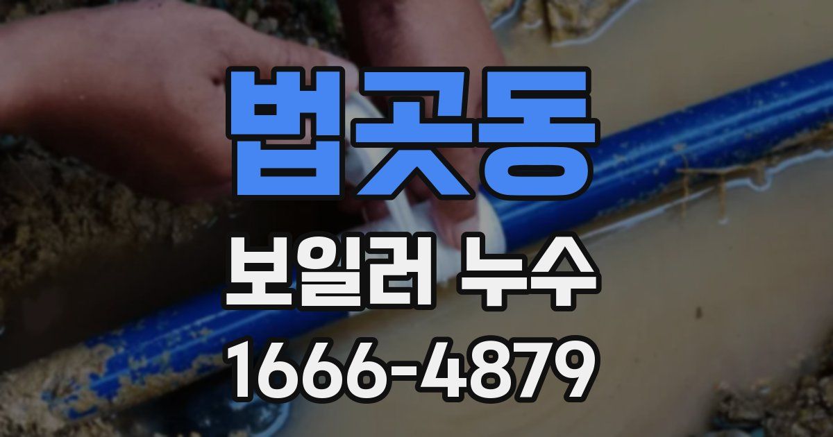 법곳동 보일러 누수