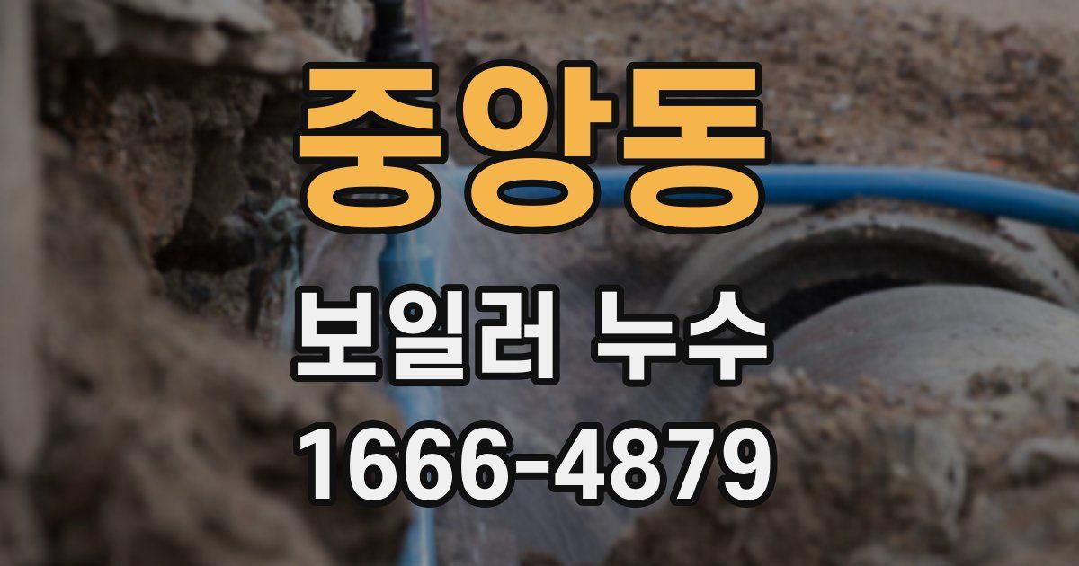 중앙동 보일러 누수