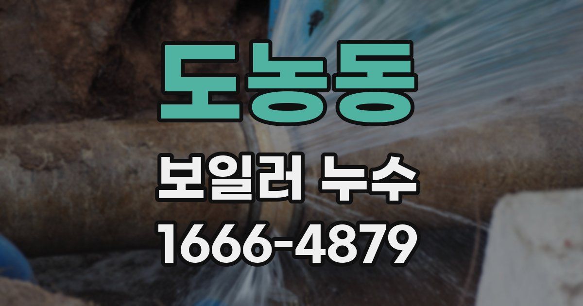 도농동 보일러 누수
