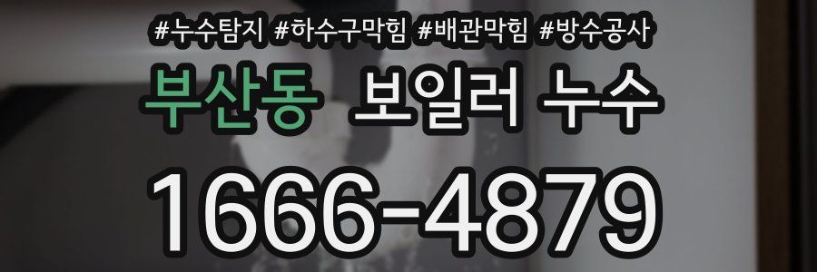 부산동 보일러 누수