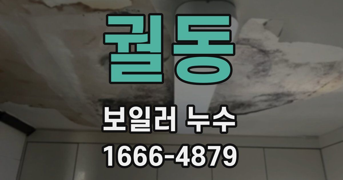 궐동 보일러 누수