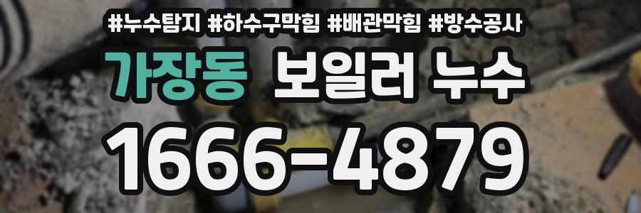 가장동 보일러 누수